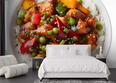 [Transparent Background PNG]Chicken and Rice Bowl Wall mural